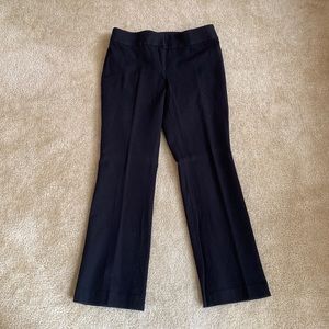 LOFT Black Julie Boot Cut Pants Petite 4P